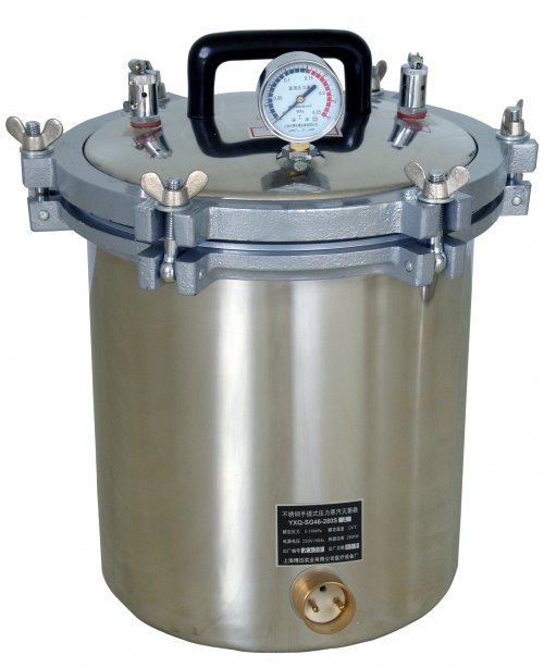 上海博迅手提式壓力蒸汽滅菌器YXQ-SG46-280SA（蝶型螺母開蓋型）