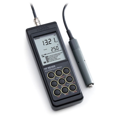 意大利哈納防水型便攜式EC/ TDS /NaCI/°C測定儀HI98360